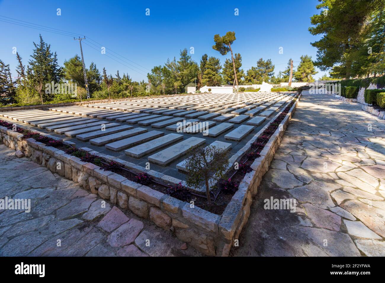 Un monument commémoratif pour les Juifs qui sont morts pendant que leur navire a coulé sur le chemin d'Eretz Israël, le Parc du Mont-Herzl Banque D'Images