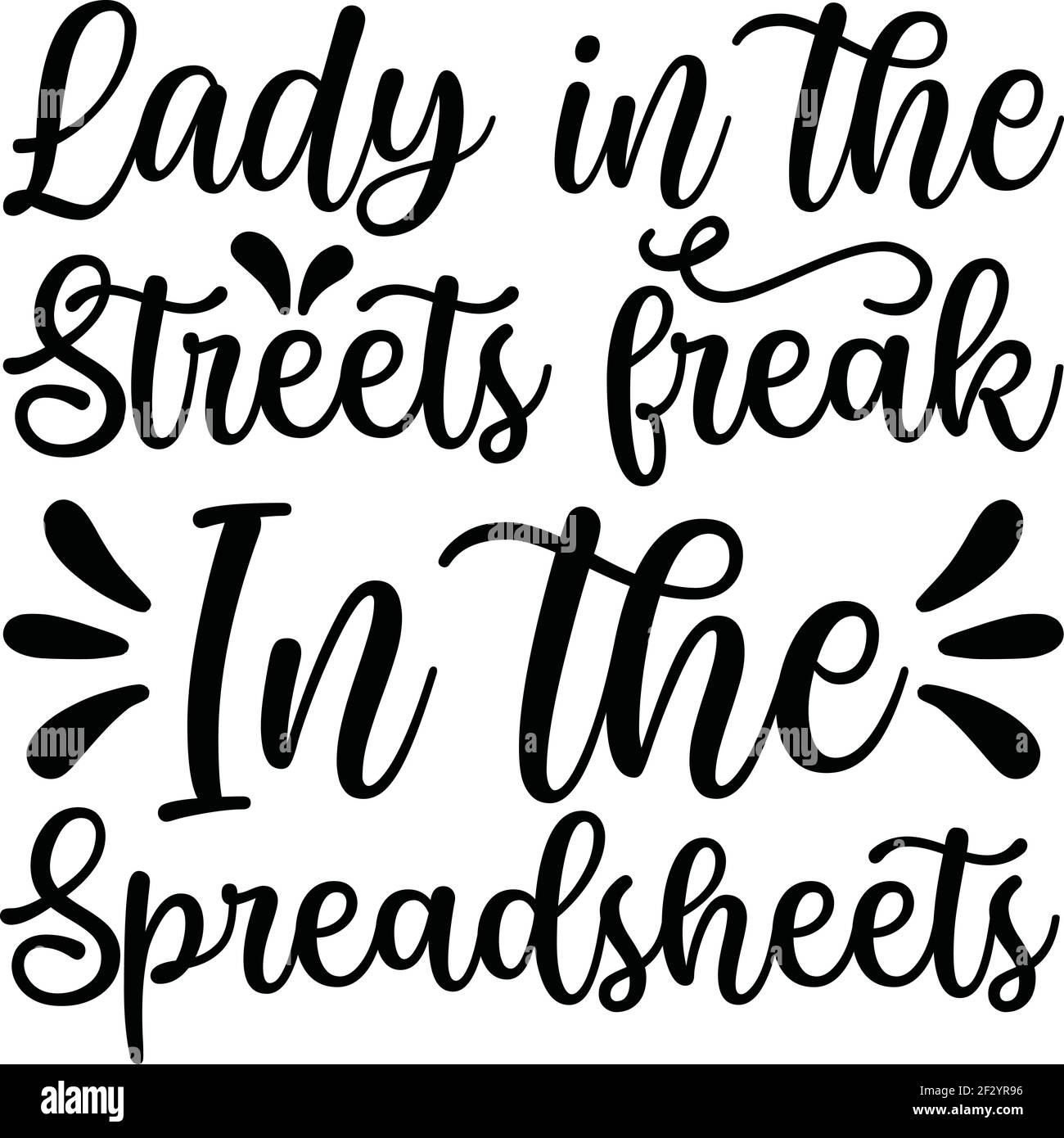 Dame dans les rues Freak dans les feuilles de calcul Illustration de Vecteur