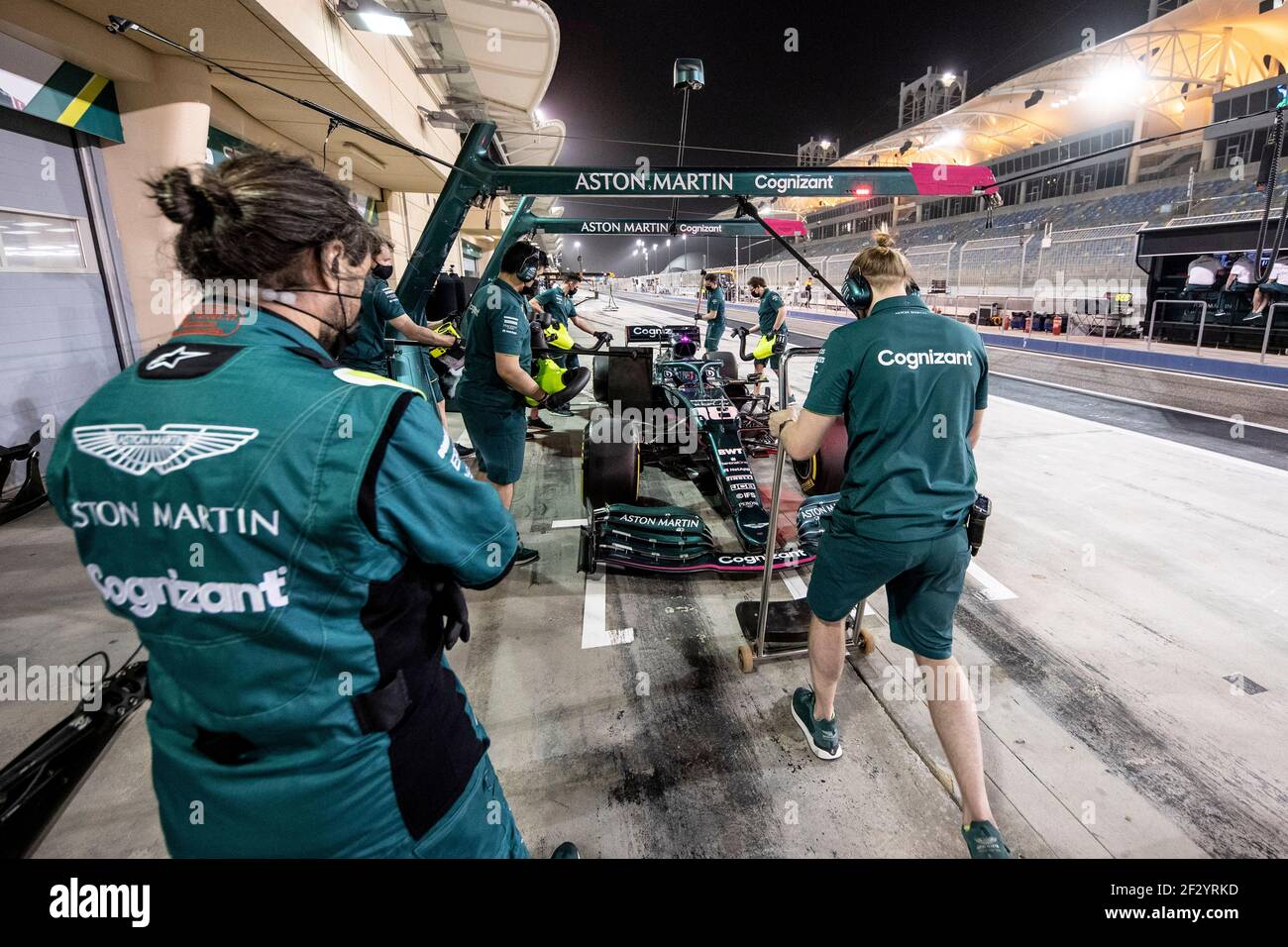 Lance Rill Aston Martin F1, pendant les journées d'essai d'avant-saison à Sakhir, Bahreïn, 13 mars 2021 ÉDITORIAL SEULEMENT! Aston Martin via Kolvenbach Banque D'Images