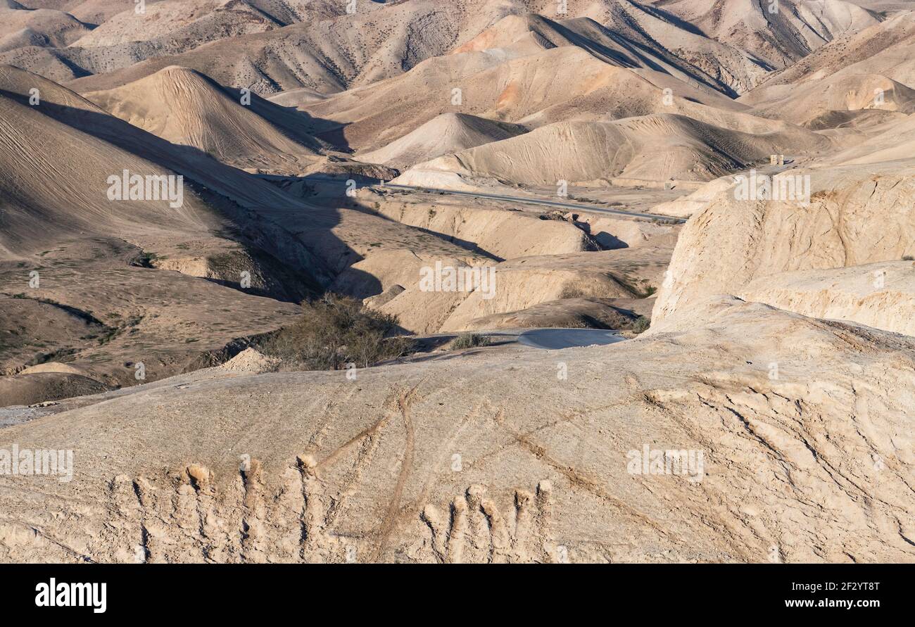 Montagnes du désert de Judée. Israël. Moyen-Orient Banque D'Images