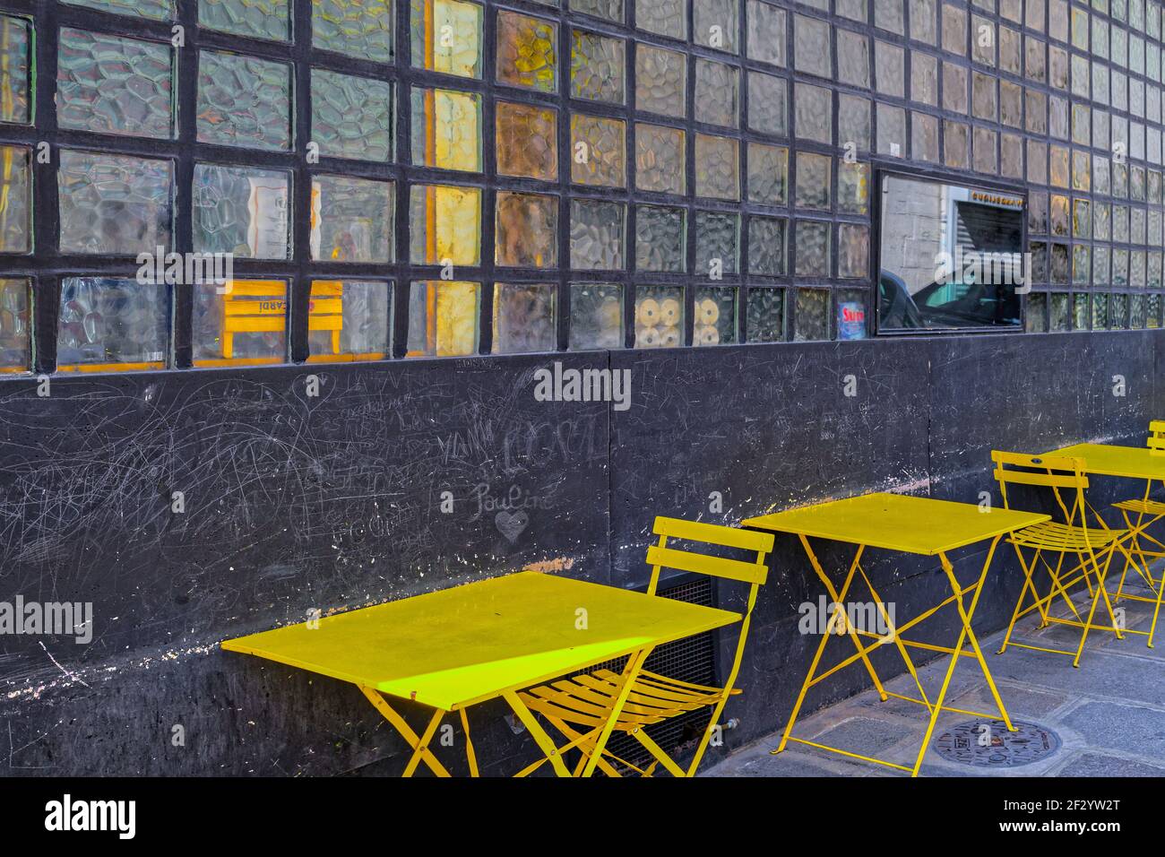 Le quartier du Marais à Paris Banque D'Images