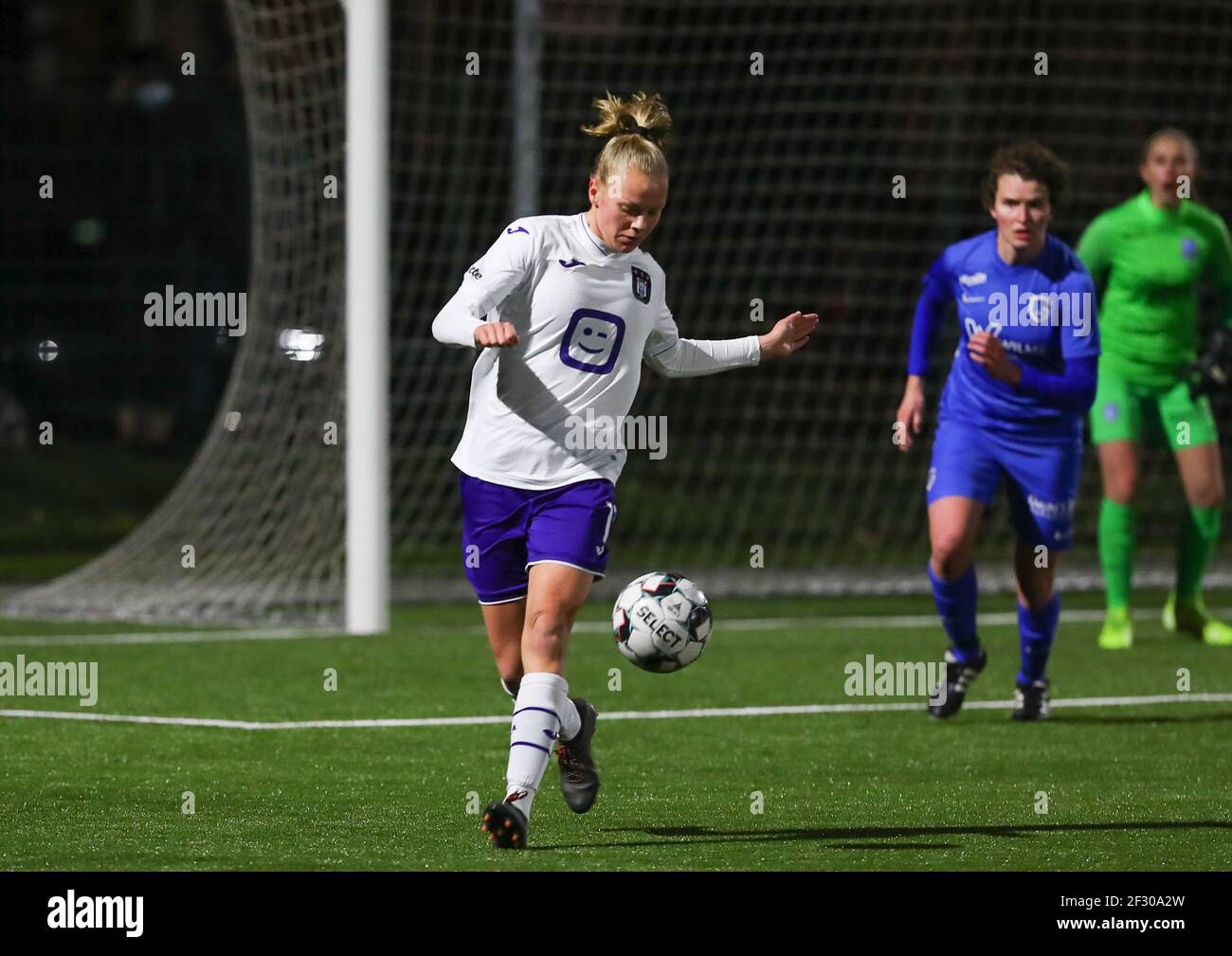 RSC ANDERLECHT VS CLUB YLA Lore Jacobs (9) of Anderlecht pictured during a  female soccer game
