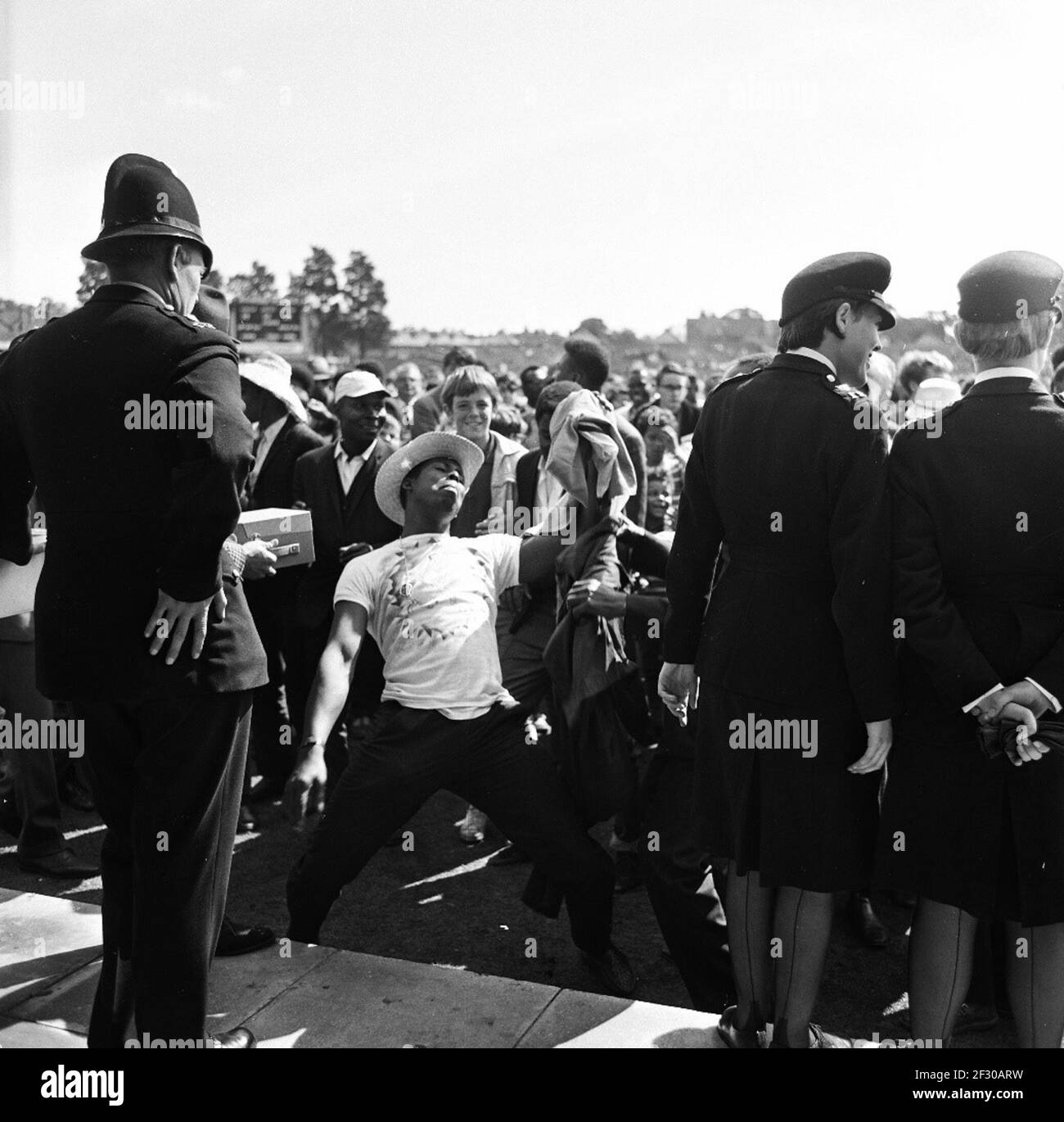 West Indies Cricketers et Gary Sobers au terrain de cricket de Headingley en 1966 Banque D'Images