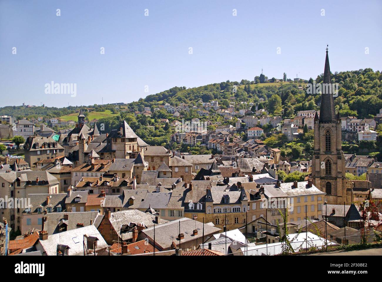 La ville de Tulle dans le sud du Limousin Banque D'Images