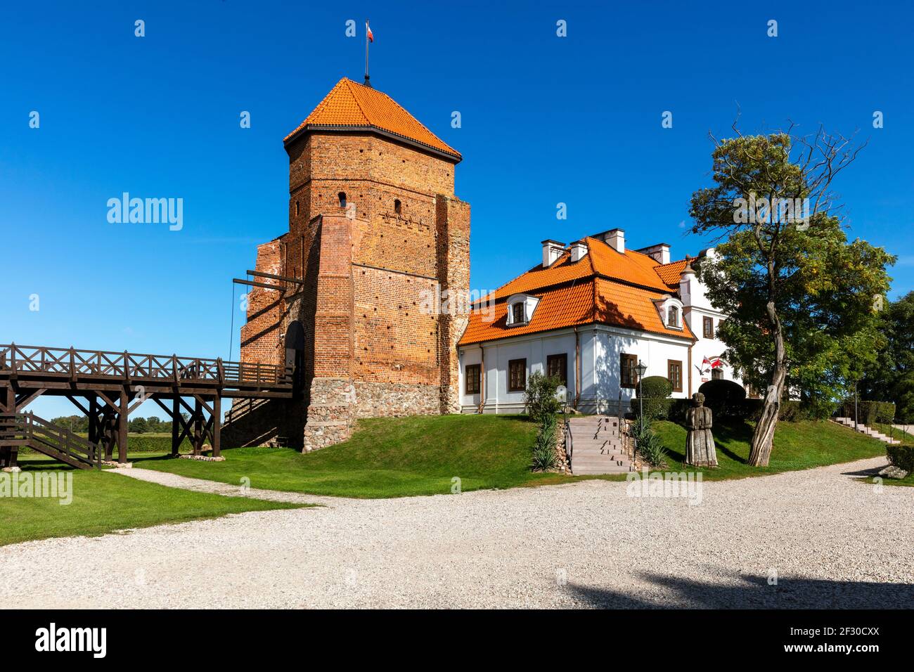 Château de cen, Mazovie, Pologne Banque D'Images