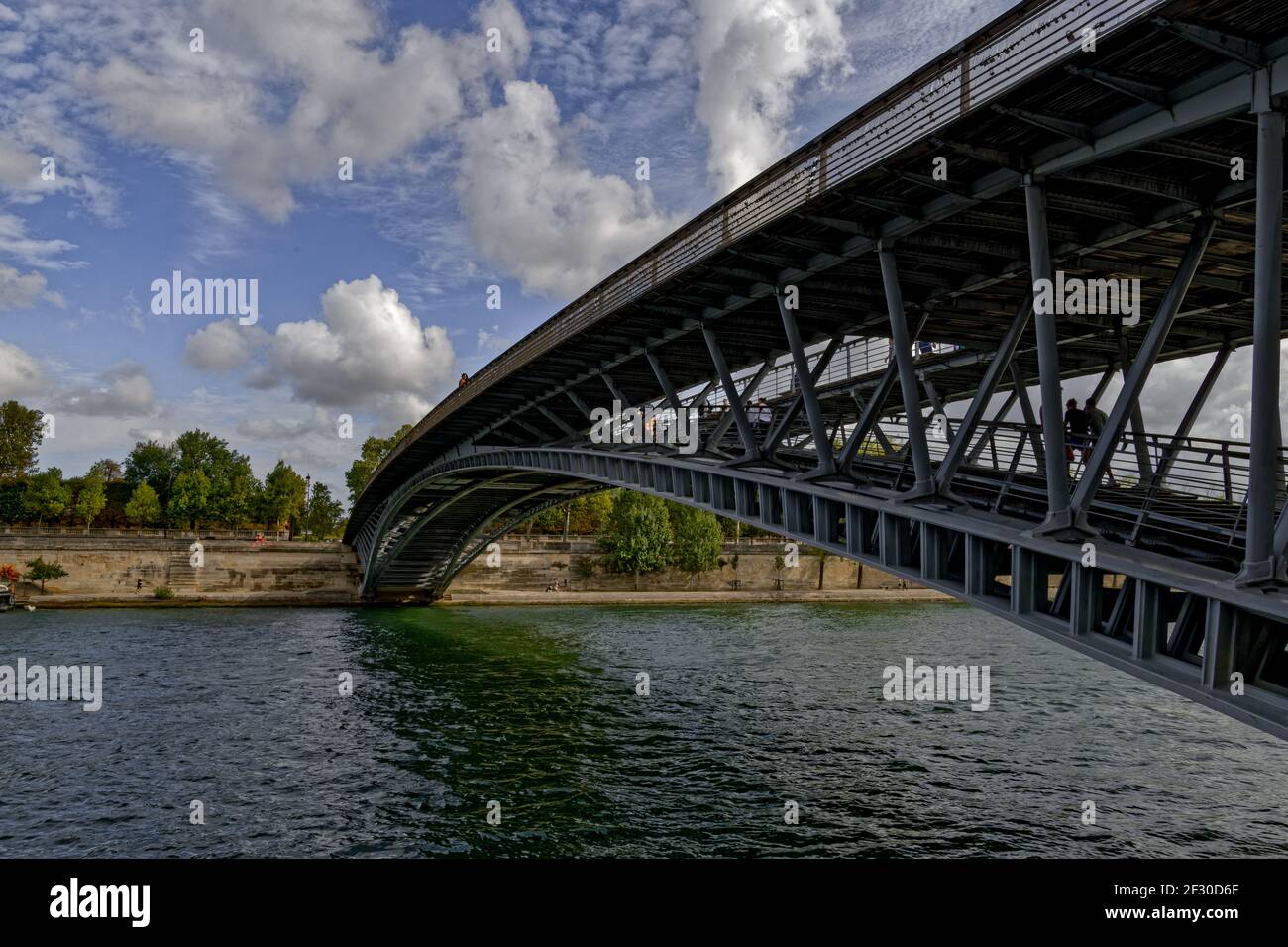 Le pont Léopold Senghor à Paris Banque D'Images