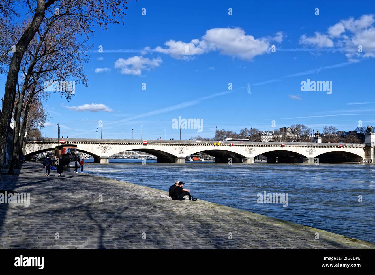 Le Pont Iéna à Paris Banque D'Images