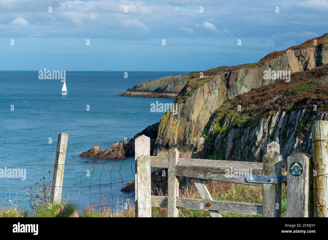 Chemin côtier d'Anglesey Banque D'Images