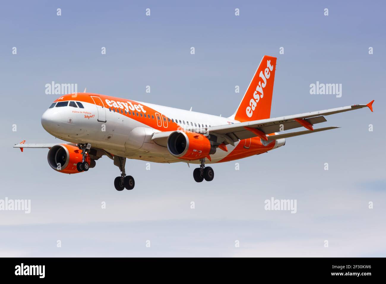 Barcelone, Espagne - 9 juin 2018 : easyJet Europe Airbus A319 à l'aéroport de Barcelone (BCN) en Espagne. Airbus est un fabricant européen d'avions b Banque D'Images