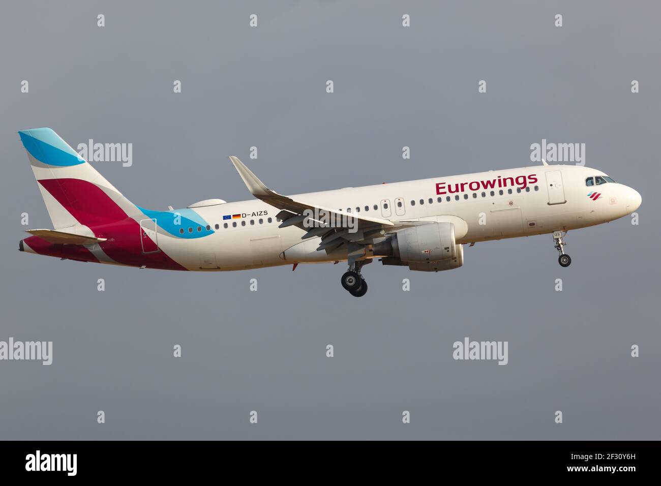 Palma de Majorque, Espagne - 21 juillet 2018 : Eurowings Airbus A320 à l'aéroport de Palma de Majorque en Espagne. Airbus est un fabricant européen d'avions Banque D'Images