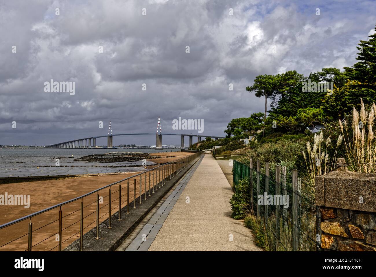 Pont Saint Nazaire Banque D'Images