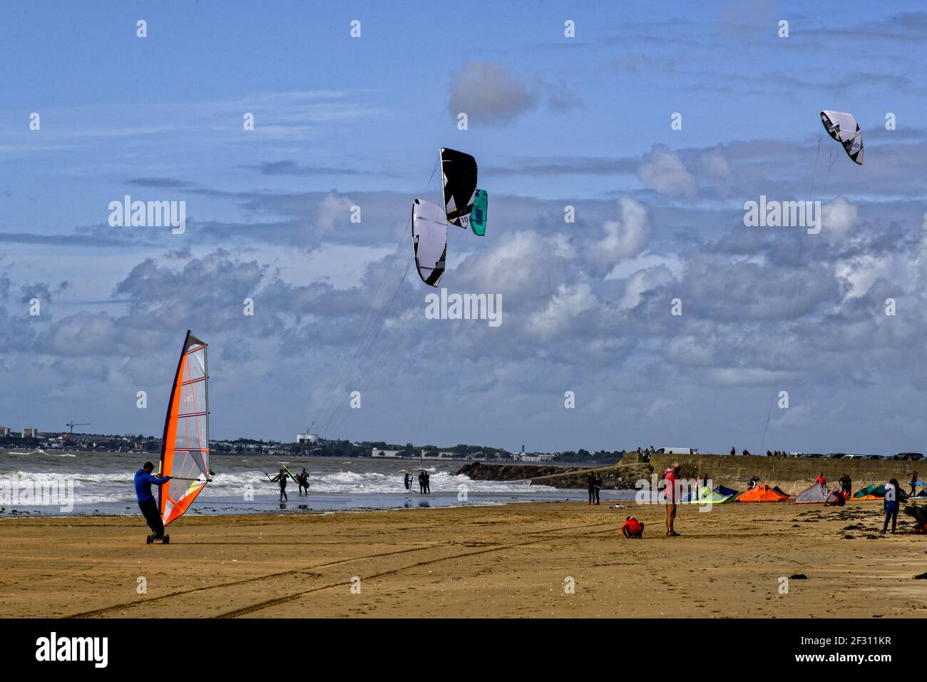 Saint Brévin les pins en bretagne Banque D'Images
