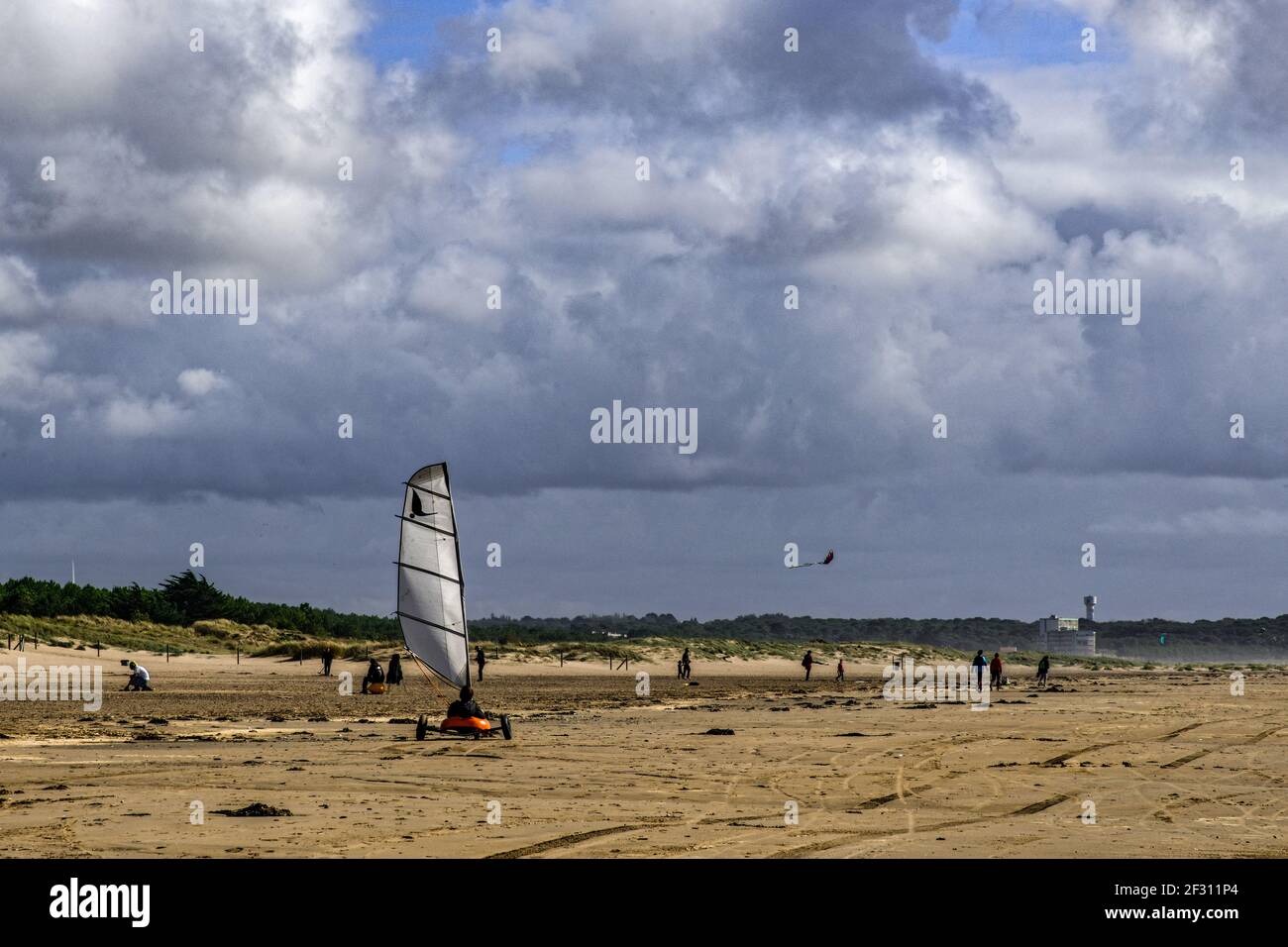 Saint Brévin les pins en bretagne Banque D'Images