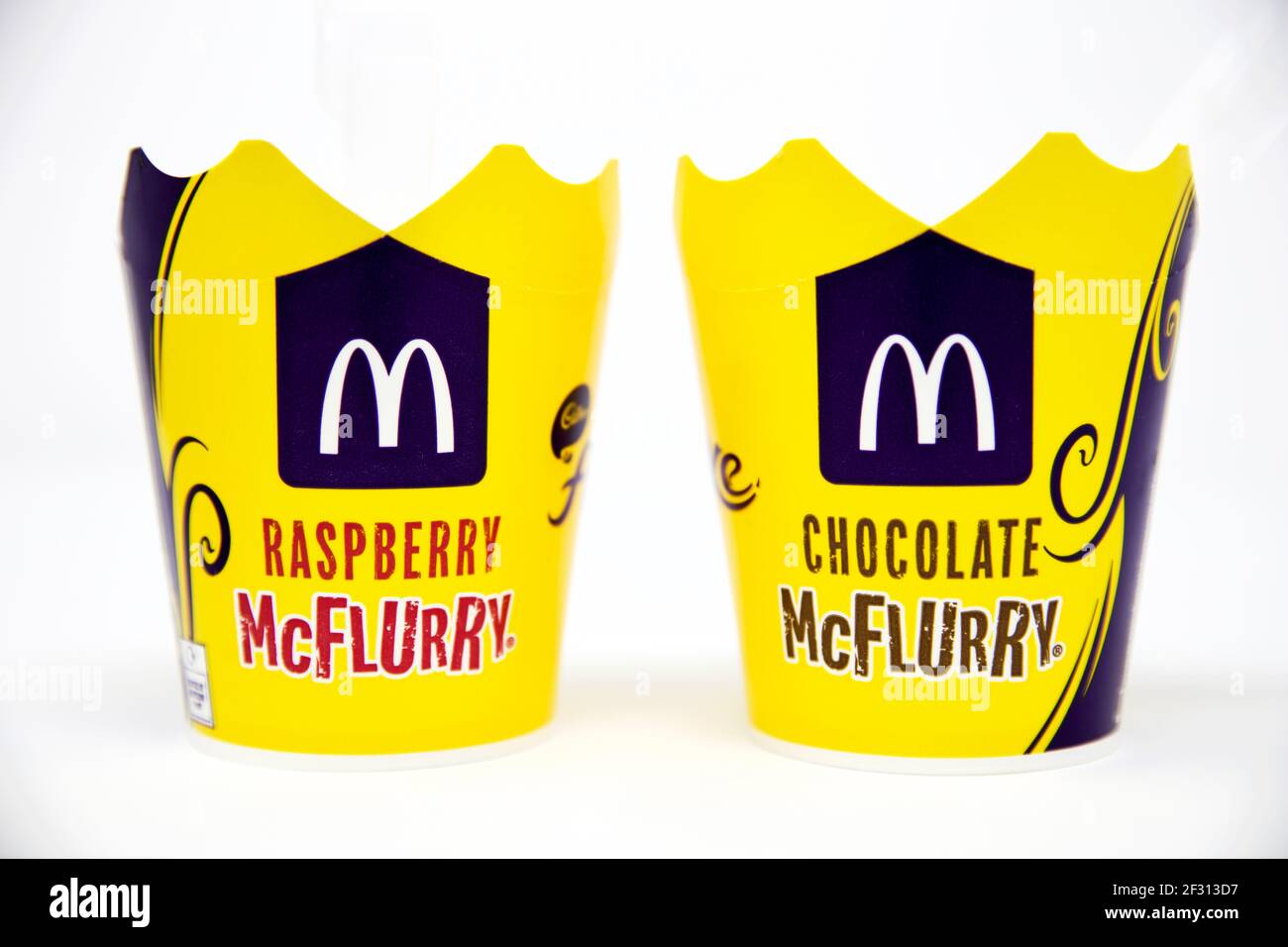 Flake McFlurry de McDonald’s Cadbury Banque D'Images