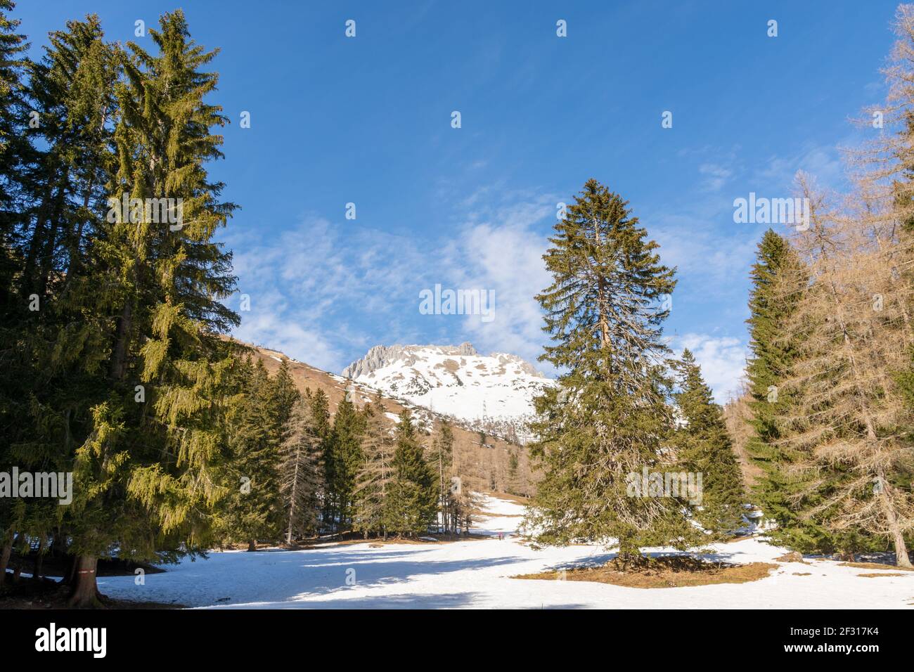 Griesmauer à Vordernberg, Autriche, en hiver Banque D'Images
