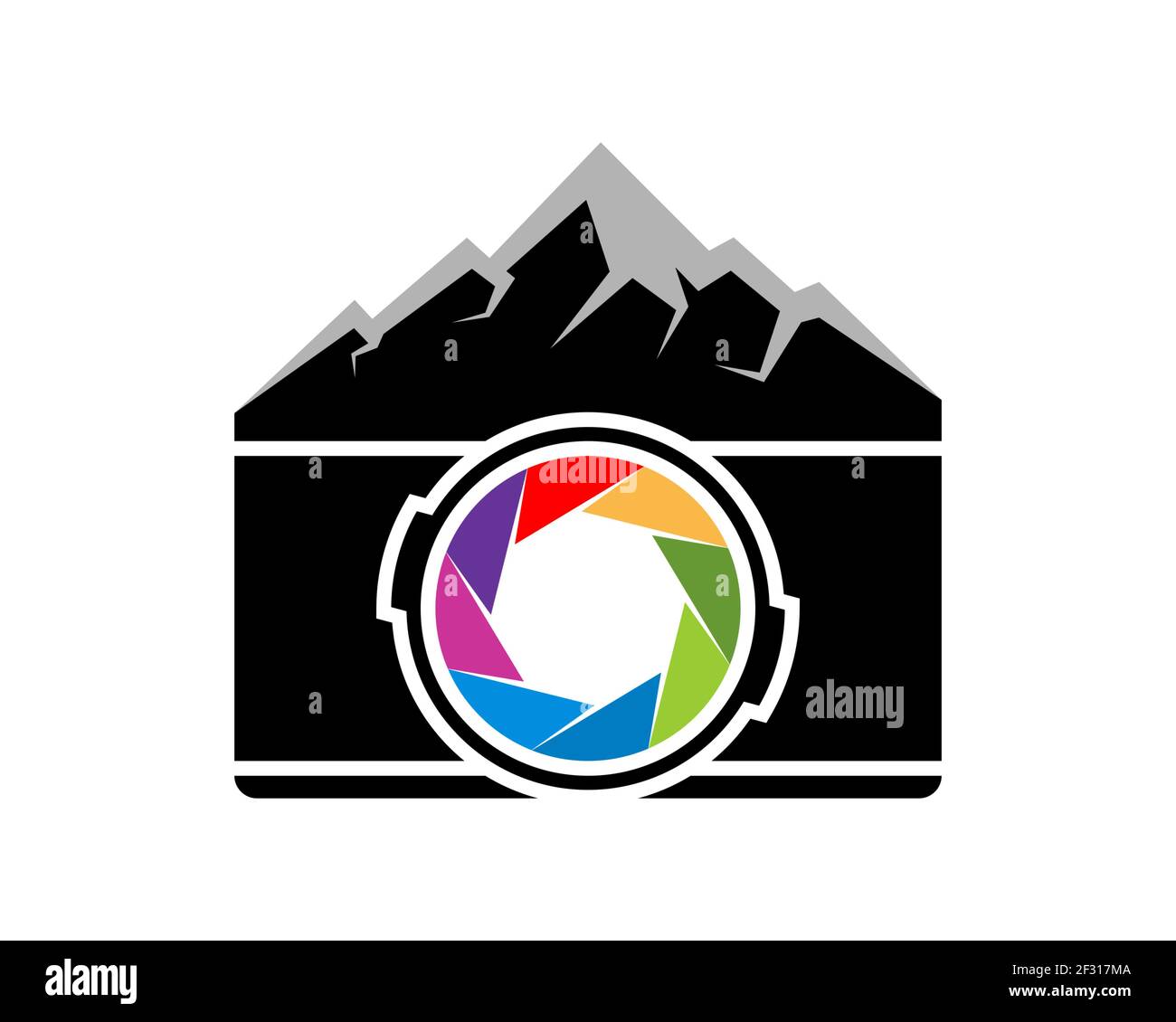 Caméra combinée à la montagne Banque D'Images