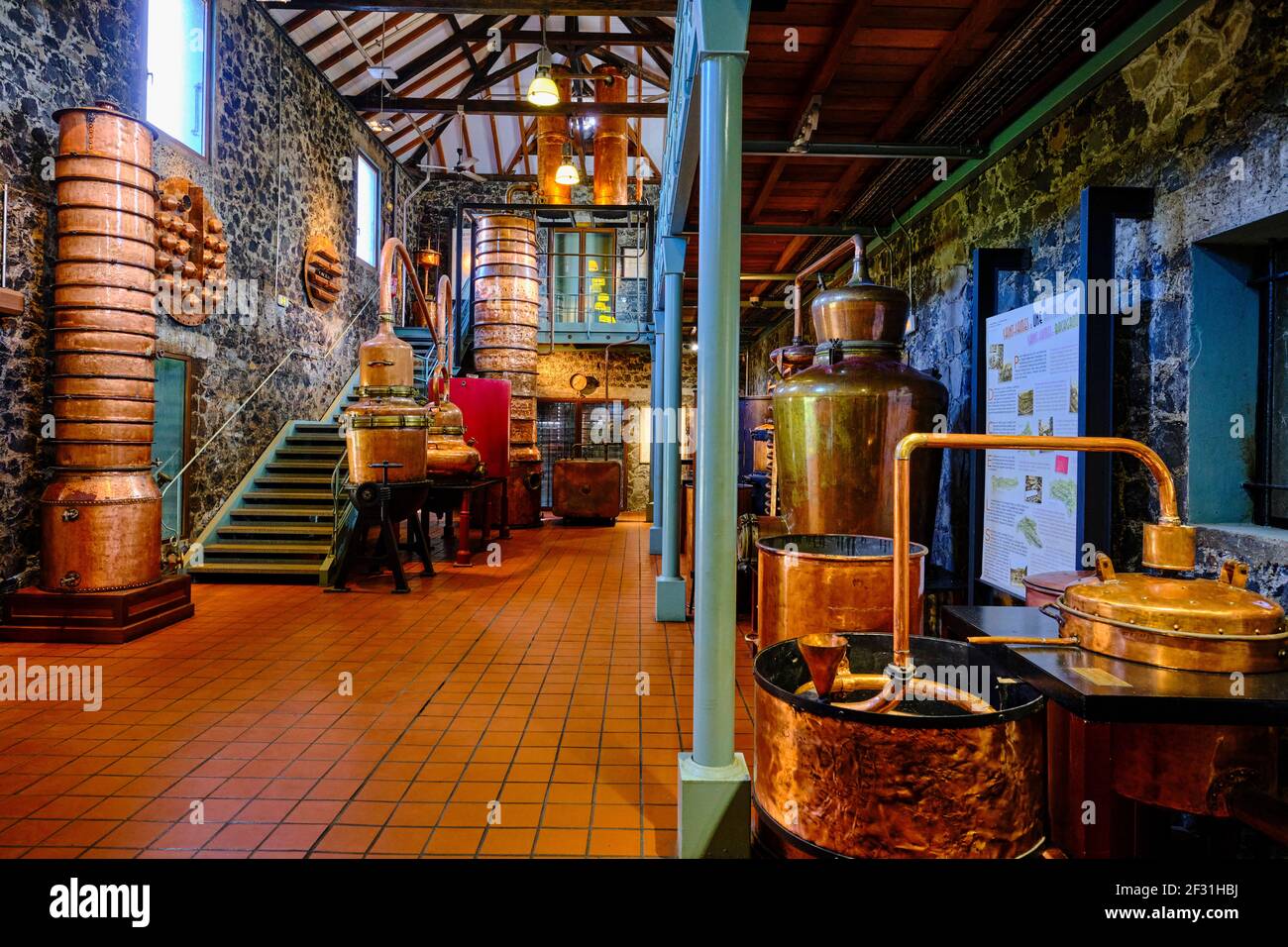 France, Antilles, Martinique, Sainte-Marie, distillerie Saint-James qui abrite un musée du rhum Banque D'Images