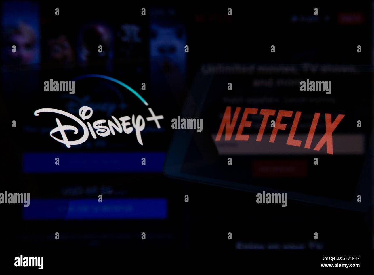Logo Disney Plus Netflix Banque De Photographies Et D Images A Haute Resolution Alamy