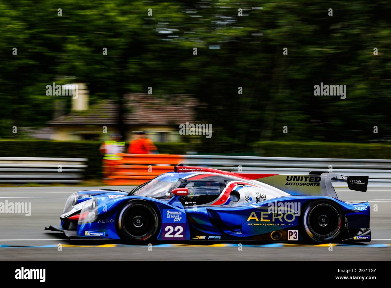 22 McGuire James (usa), BELL Matthew (gbr), Ligier JS P3 - Nissan, United Autosport, action pendant la route 2019 au Mans, du 13 au 17 juin au circuit du Mans, France - photo François Flamand / DPPI Banque D'Images