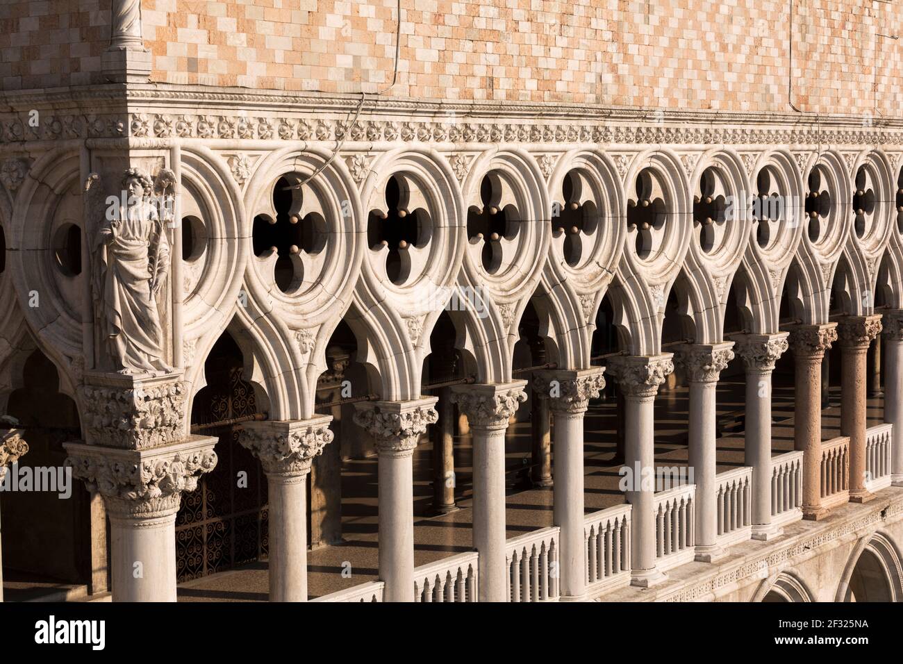 Italie, Venise, Palais des Doges, vue extérieure Banque D'Images
