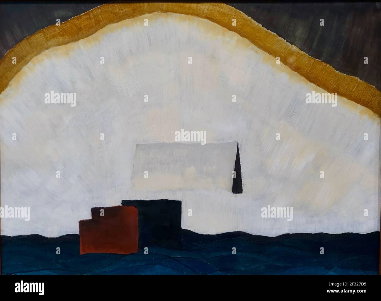 Neige et eau par Arthur Dove - œuvres abstraites américaines d'époque. Banque D'Images