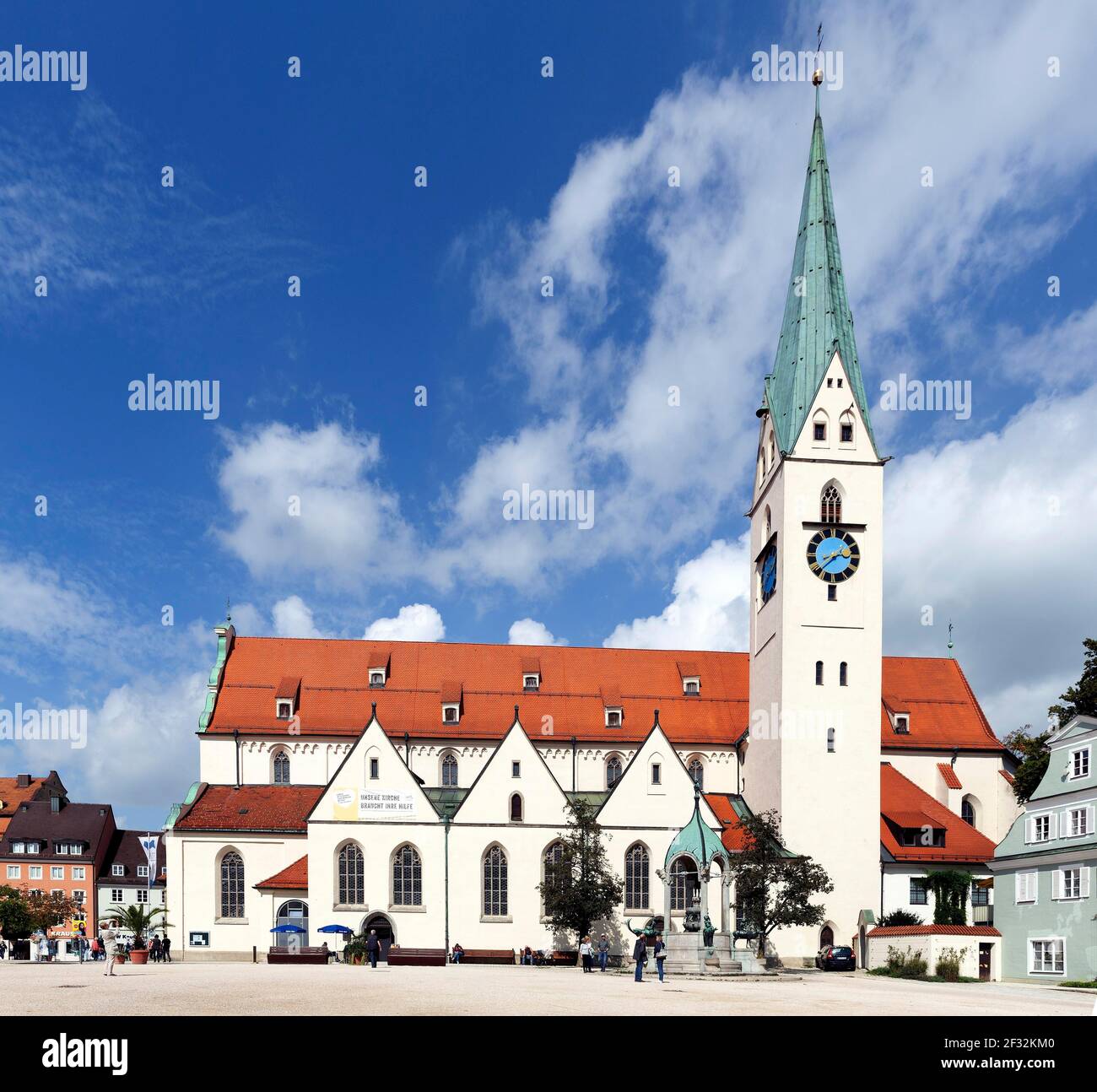 Église paroissiale protestante Saint-Mang, Kempten, Allgaeu, Bavière, Allemagne Banque D'Images