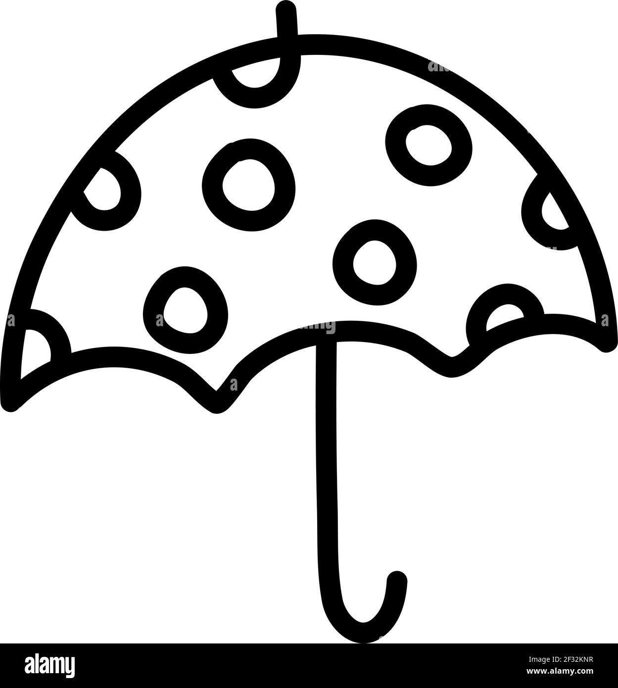 Dessin de parapluie, illustration, vecteur sur fond blanc Image Vectorielle  Stock - Alamy