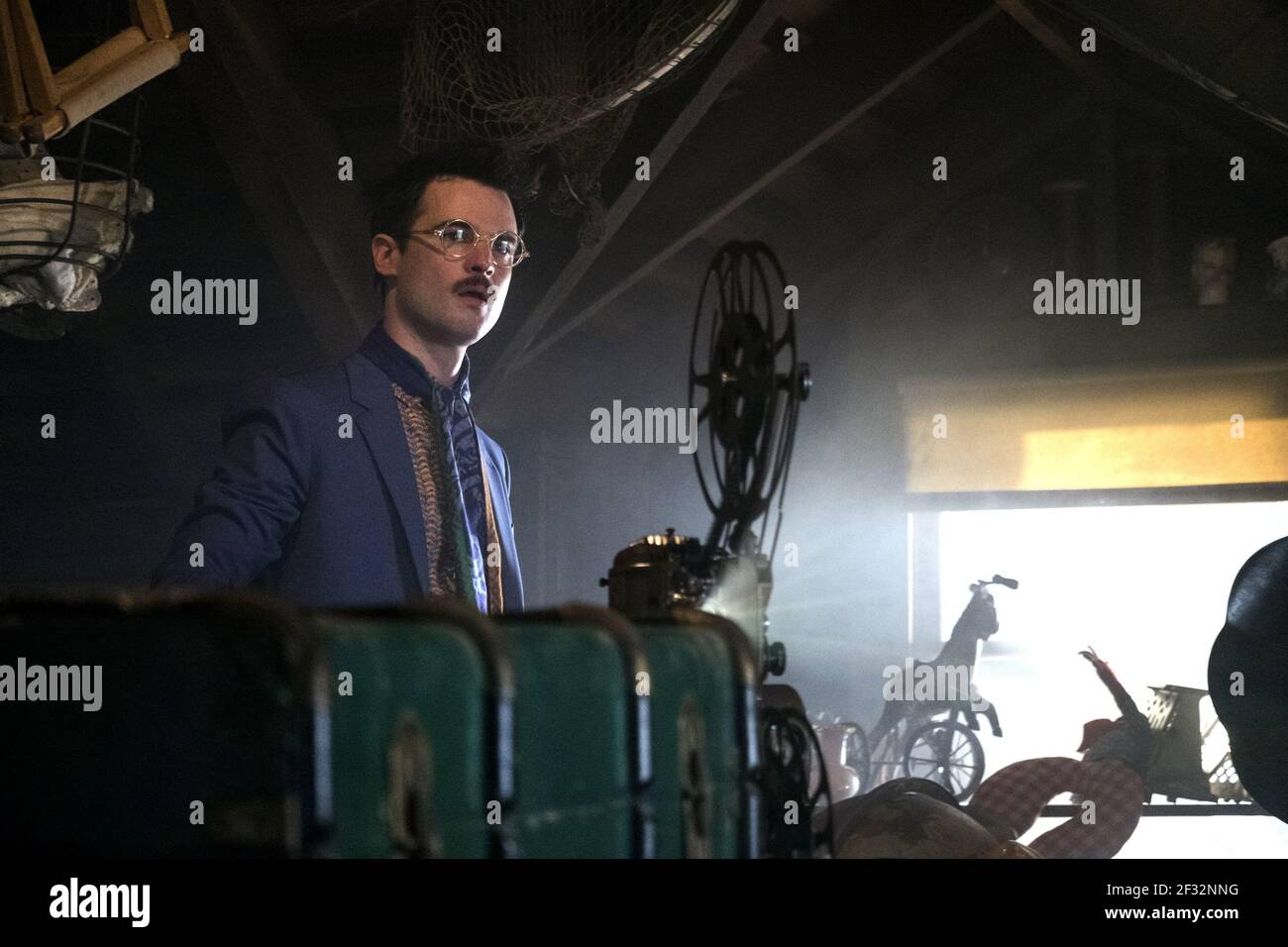TOM STURRIDGE, VELVET BUZZSAW, 2019, ©CLAUDETTE BARIUS/NETFLIX Banque D'Images