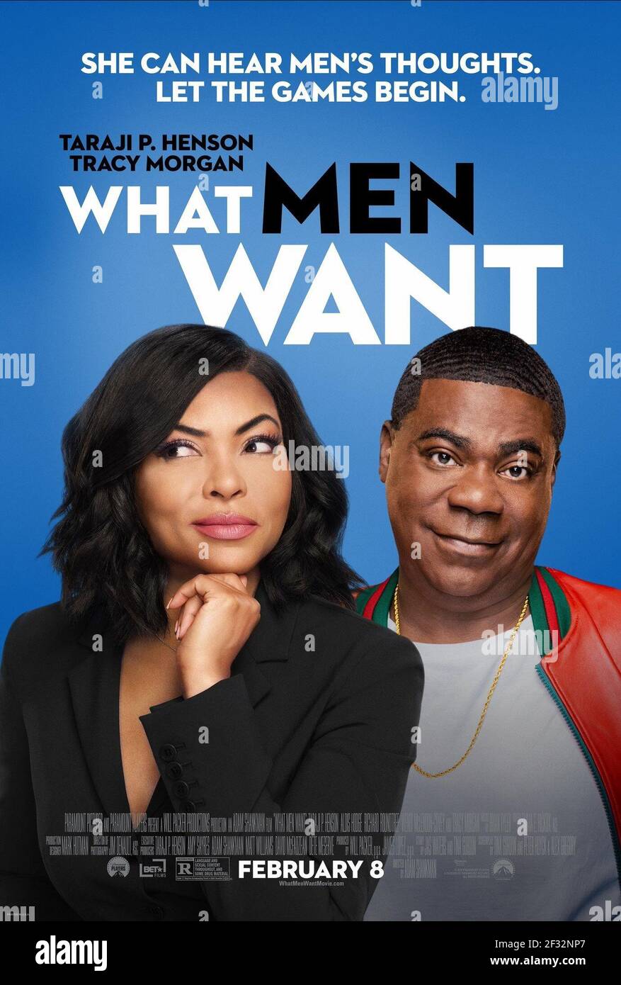 TARAJI P. HENSON, TRACY MORGAN POSTER, CE QUE VEULENT LES HOMMES, 2019, ©PARAMOUNT PICTURES Banque D'Images