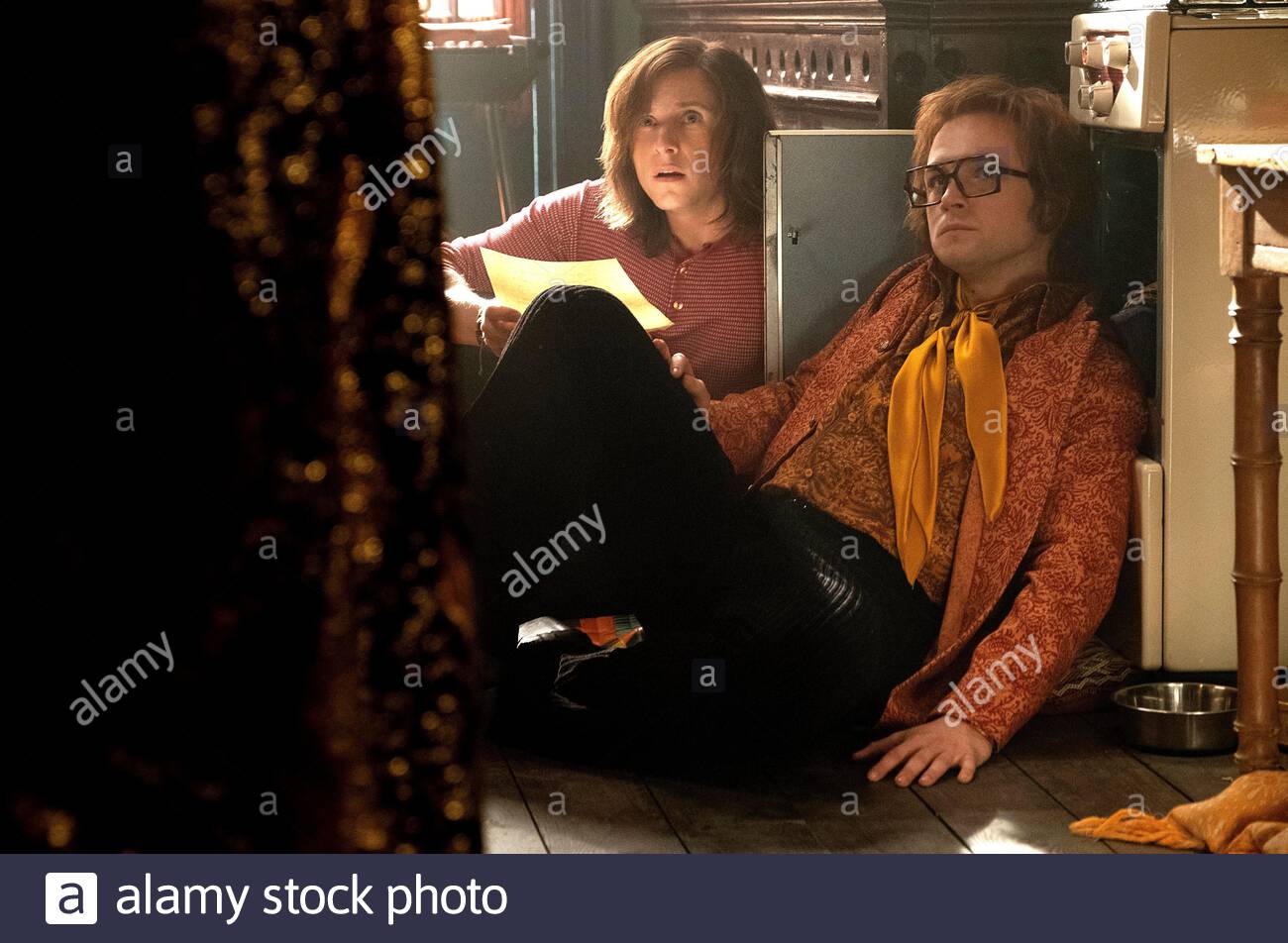 JAMIE BELL, TARON EGERTON, ROCKETMAN, 2019, ©DAVID APPLEBY/PARAMOUNT Banque D'Images