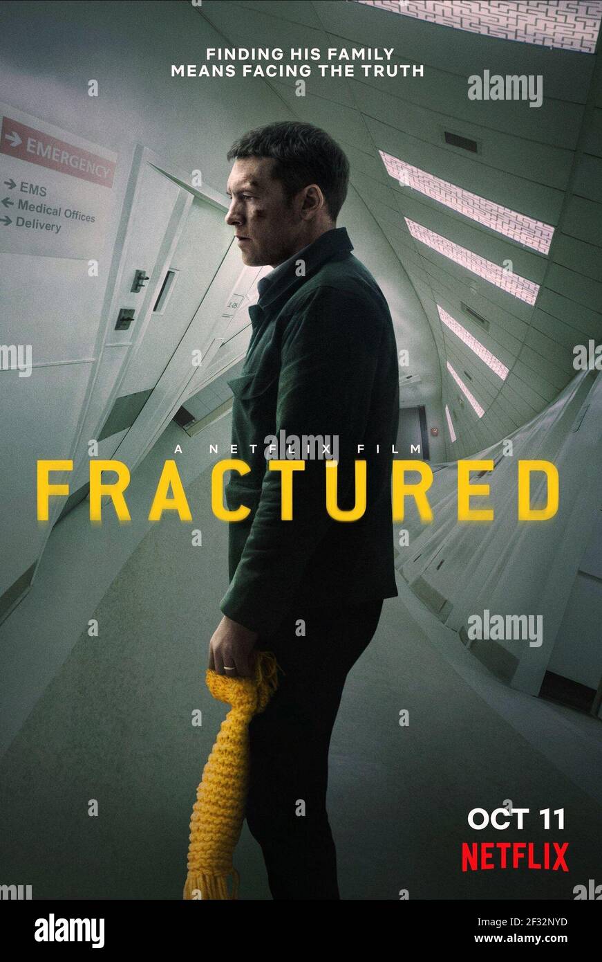 SAM WORTHINGTON, FRACTURÉE, 2019, ©NETFLIX Banque D'Images