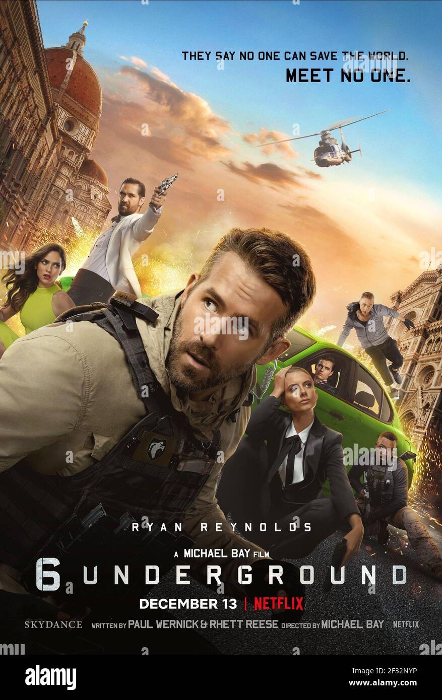 RYAN REYNOLDS, 6 UNDERGROUND, 2019, ©NETFLIX Banque D'Images