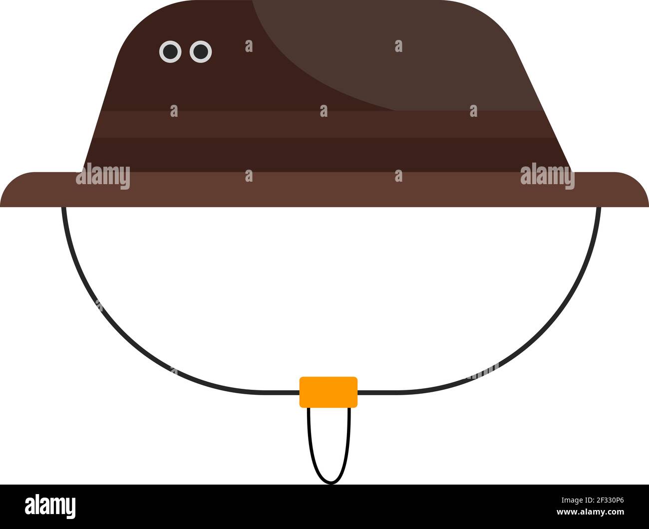 Chapeau de cowboy, illustration, vecteur sur fond blanc. Illustration de Vecteur