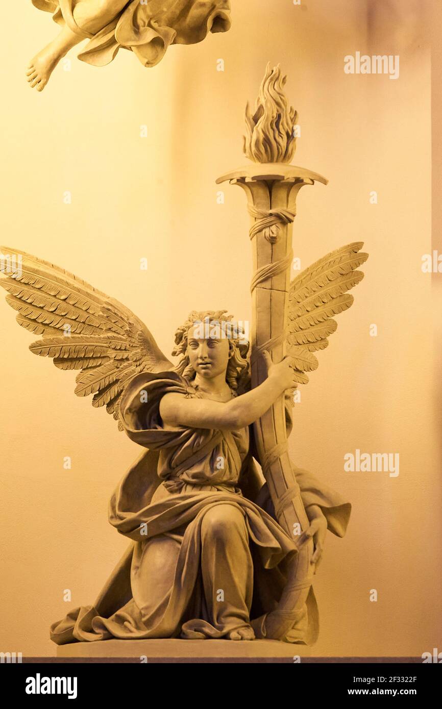 Statue située dans le musée de Bode Banque D'Images