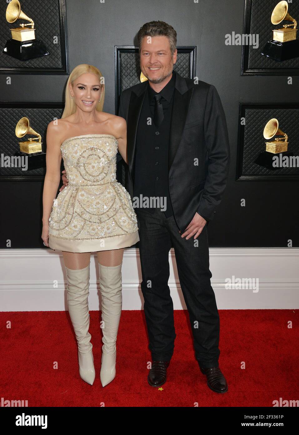Gwen Stefani, Blake Shelton 220, participe au 62e GRAMMY Awards annuel au Staples Center le 26 janvier 2020 à Los Angeles, en Californie Banque D'Images