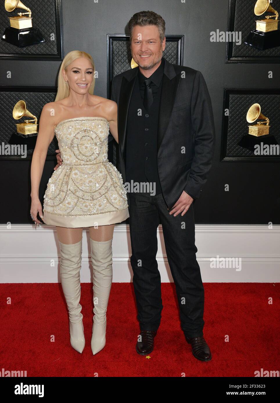 Gwen Stefani, Blake Shelton 219, participe au 62e GRAMMY Awards annuel au Staples Center le 26 janvier 2020 à Los Angeles, en Californie Banque D'Images