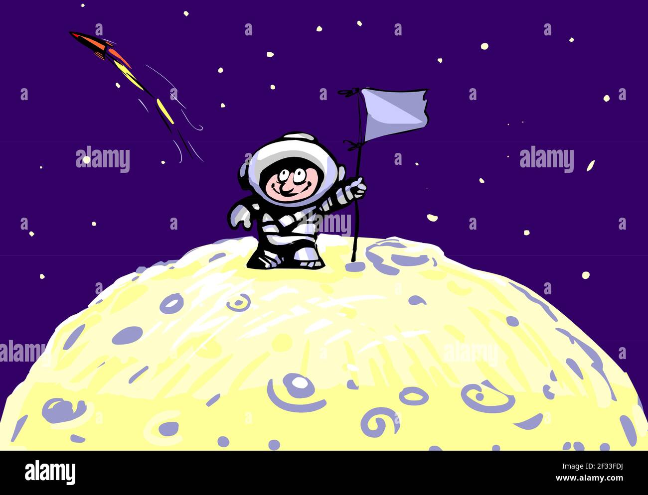 Dessin astronaute sur la lune Banque d'images vectorielles - Page 3 - Alamy