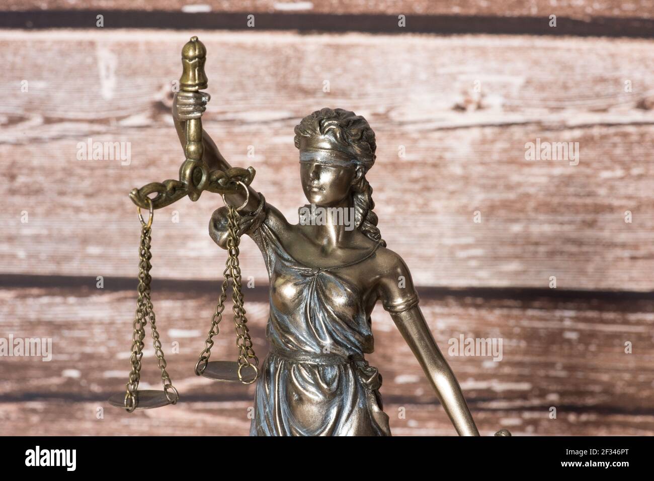 Figure de la déesse de la justice de la Dame de Justice Banque D'Images