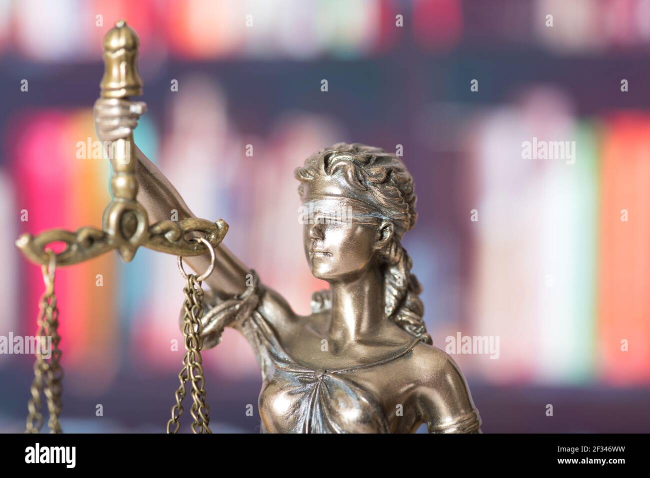 Figure de la déesse de la justice de la Dame de Justice Banque D'Images