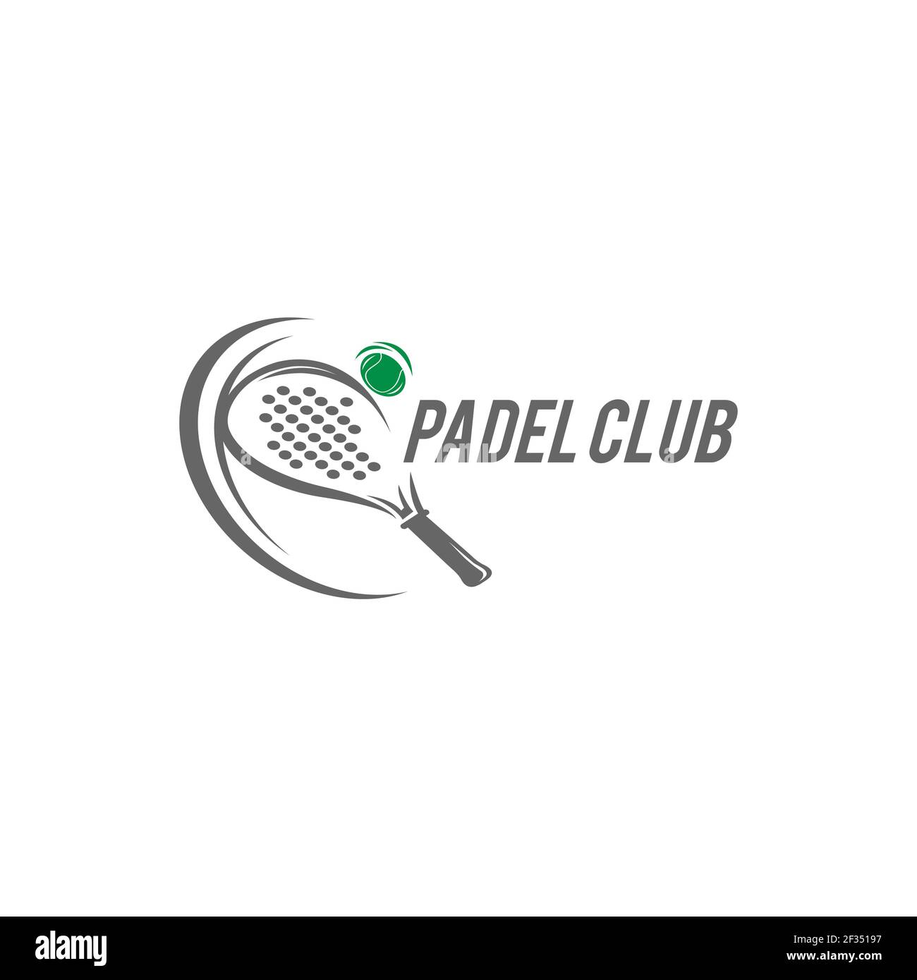 Badge, emblème ou enseigne de paddle tennis. Illustration vectorielle. Concept pour chemise, imprimé, timbre ou tee.EPS 10 Illustration de Vecteur