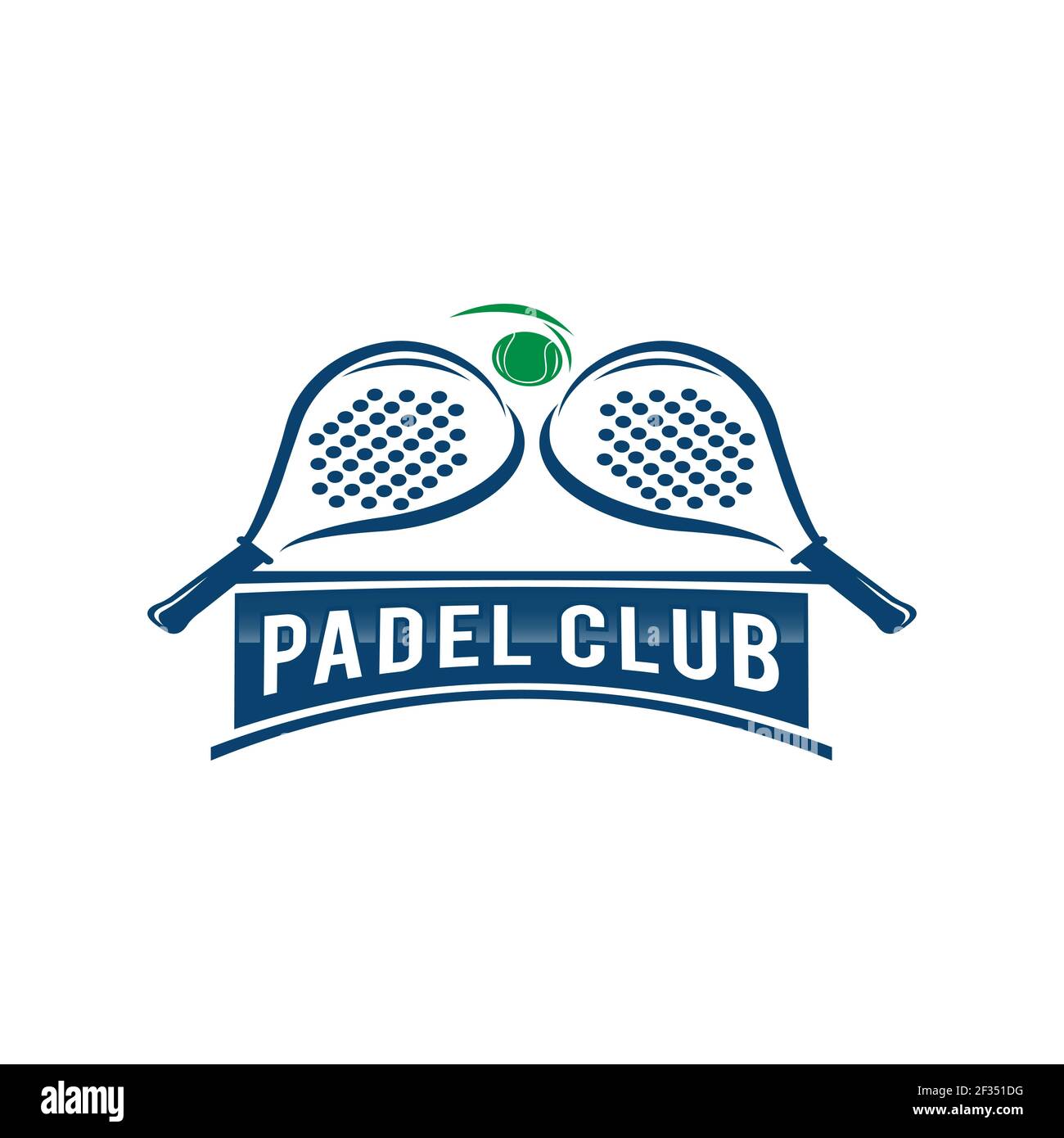 Badge, emblème ou enseigne de paddle tennis. Illustration vectorielle. Concept pour chemise, imprimé, timbre ou tee.EPS 10 Illustration de Vecteur