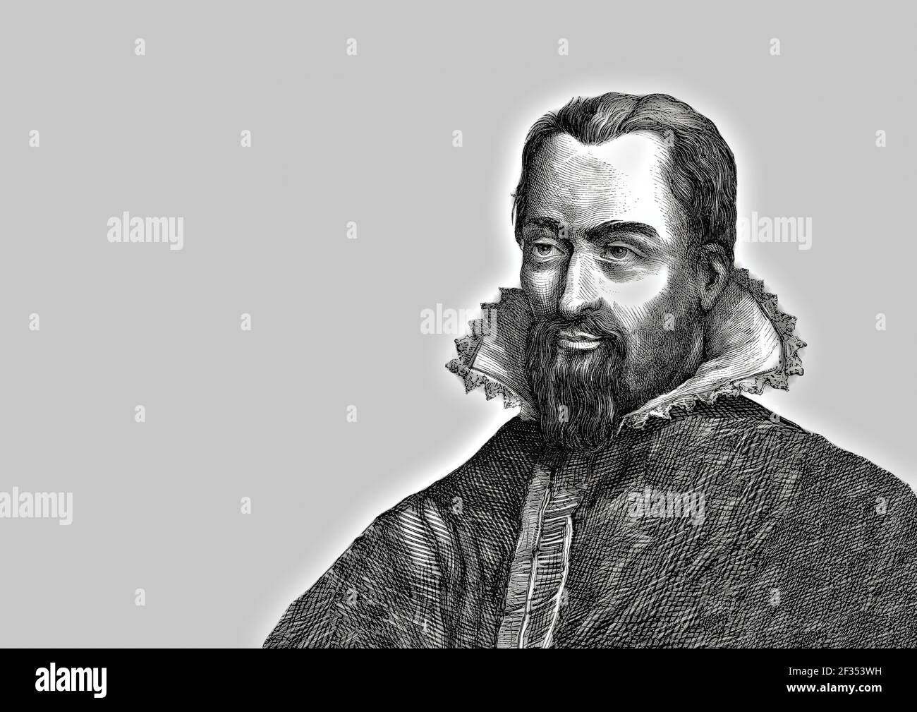 Johannes Kepler, 1571 - 1630, philosophe allemand, astronome et astrologue Banque D'Images