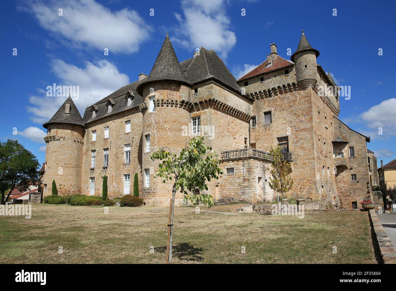 Lacapelle-Marival (sud de la France) : le château, bâtiment classé monument historique national (monument historique français) Banque D'Images