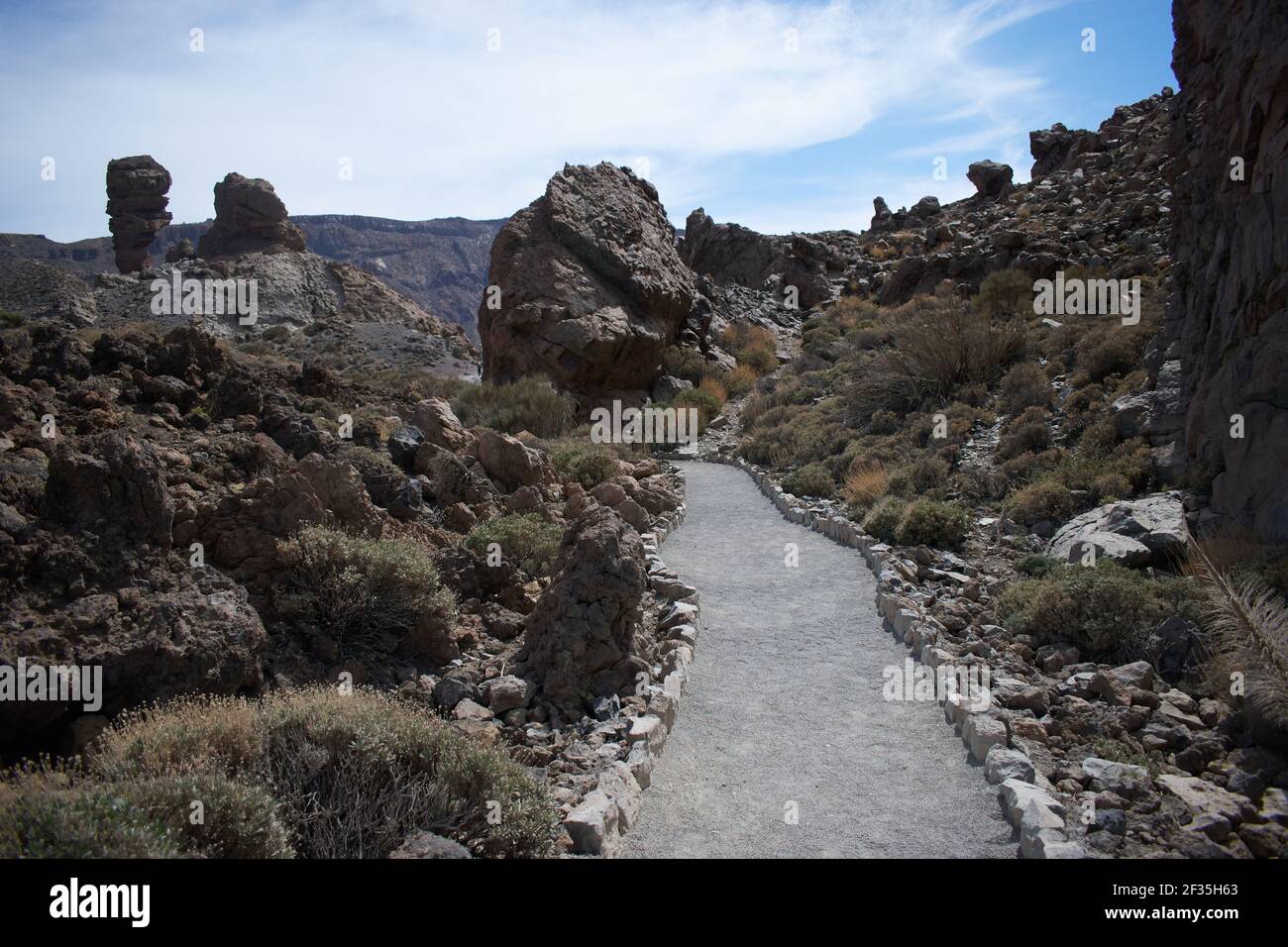 la vallée du doigt du dieu sur le île de ténérife Banque D'Images