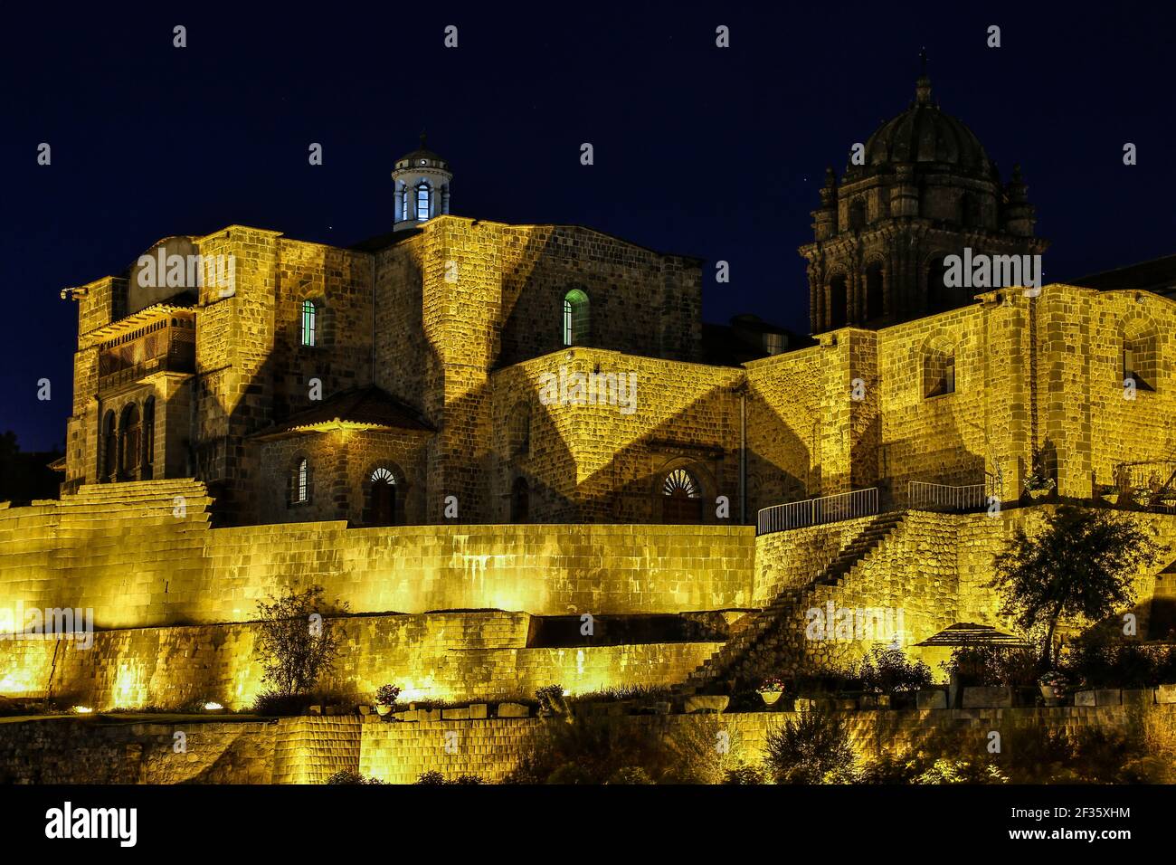 Coricancha, église de Santo Domingo, Cusco, Pérou Banque D'Images
