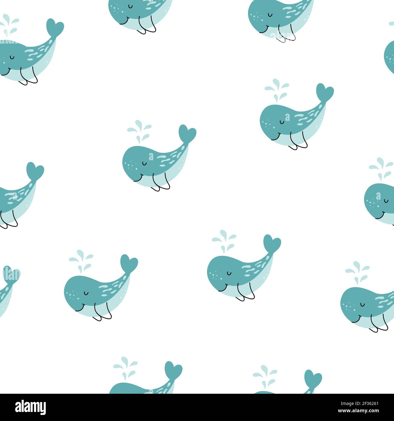 Arriere Plan Mignon Avec Des Baleines Bleues Design De La Douche Pour Bebe Le Motif Sans Couture Peut Etre Utilise Pour Les Fonds D Ecran Les Fonds De Motifs Pour Enfants Et Les Textures