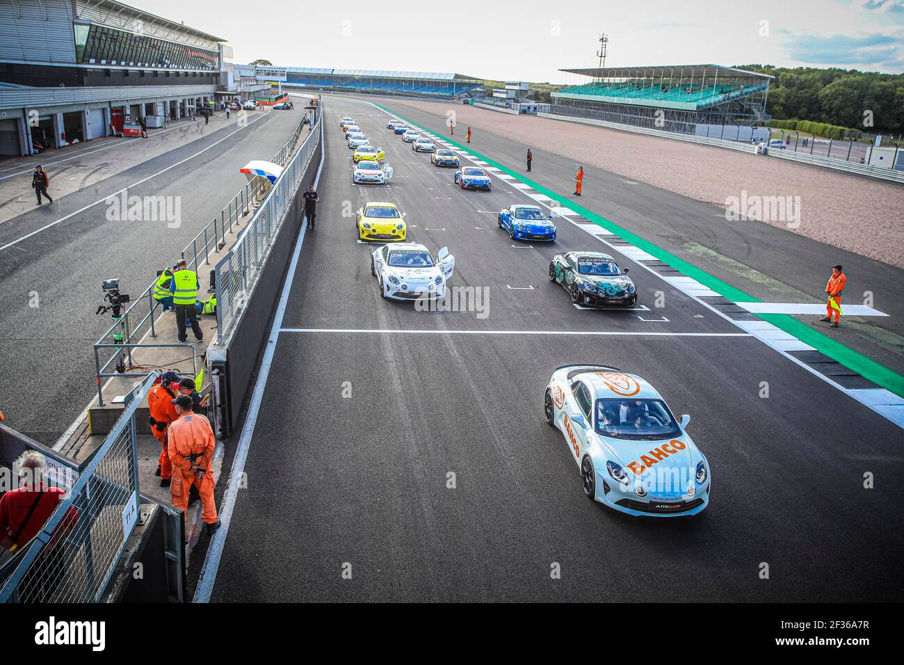 Grille de départ de la grille de départ lors de la coupe Alpine Europa 2019 à Silverstone, Grande-Bretagne, du 6 au 9 septembre - photo Gregory Lenormand / DPPI Banque D'Images