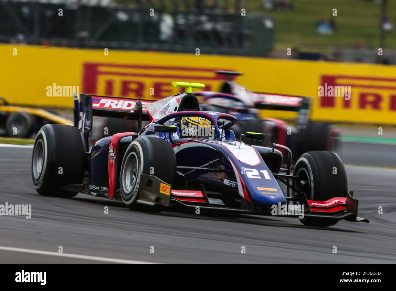 21 Dorian Boccolacci, Trident, action pendant le championnat de Formule 2 2019 de la FIA, Angleterre du 11 au 14 juillet, à Silverstone, Grande-Bretagne - photo Diederik van der Laan / DPPI Banque D'Images