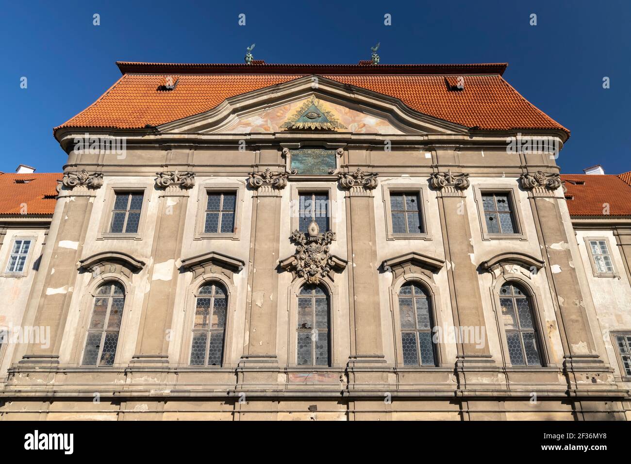 Monastère baroque cistercien de Plasy, région de Plzen, République tchèque Banque D'Images