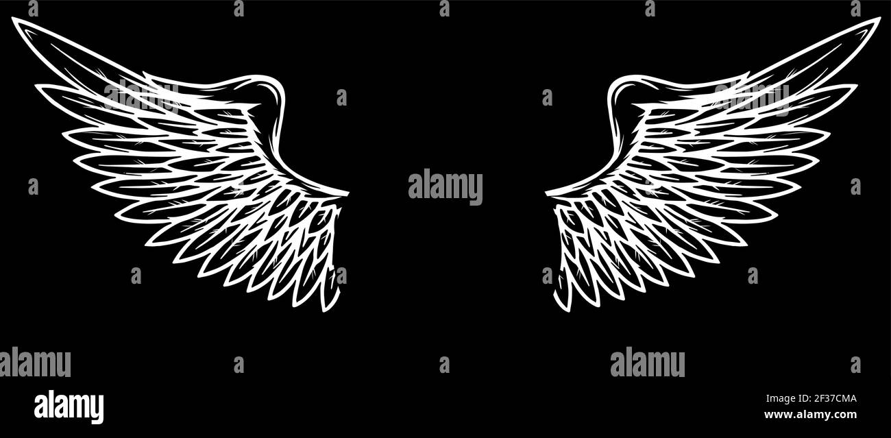 Silhouette de balle d'oeil créepy dans le dessin d'illustration vectoriel d'arrière-plan noir art Illustration de Vecteur